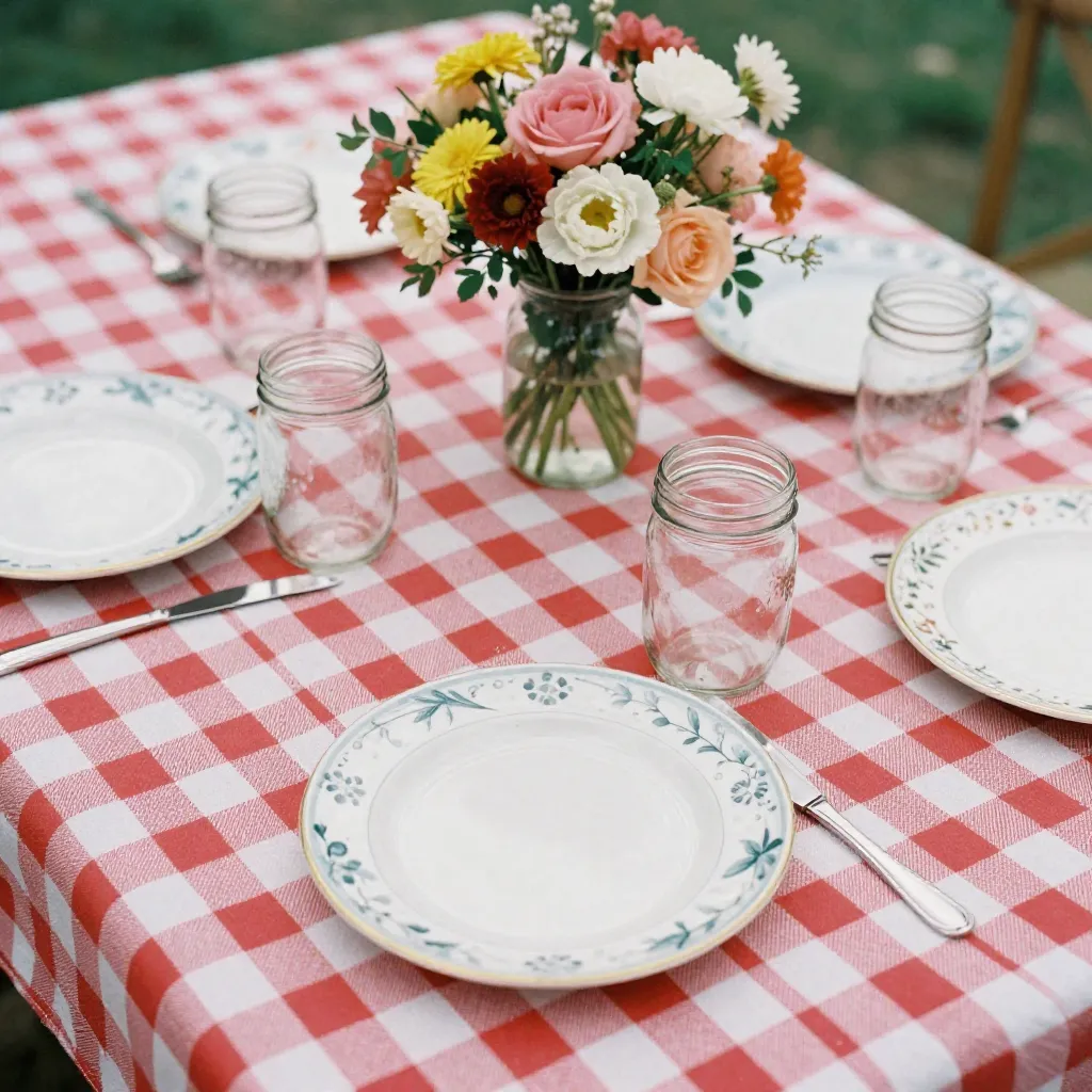 Picknick-Einrichtung im Freien