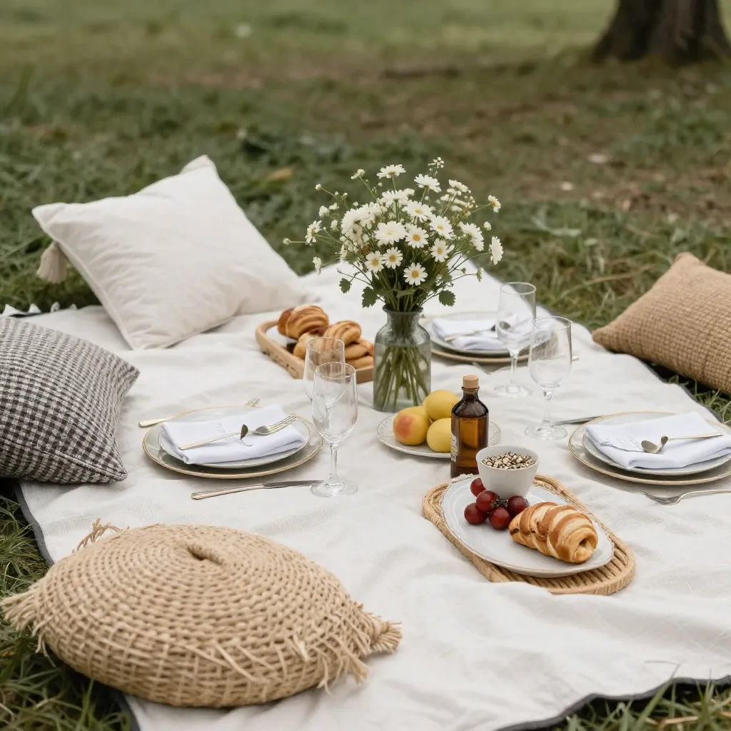 Picknick-Einrichtung Beispiel